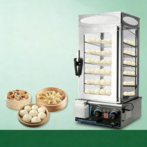 Vaporera Eléctrica Comercial para Alimentos, Vaporera de Huevos y Vaporera de Maíz Combinadas para Supermercados - Product Image 3