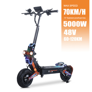 Patinete Electrico – entrepôt européen et américain 5000W 6000W <span class=keywords><strong>grande</strong></span> <span class=keywords><strong>roue</strong></span> haute vitesse <span class=keywords><strong>tout</strong></span>-<span class=keywords><strong>Terrain</strong></span> pliable e-scooter électrique - Product Image 1
