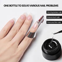 Transparent Fiber fix gel verre constructeur ongles polisih gel ongles réparation extension Sculpture Construction gel dur OEM marque privée