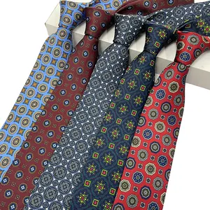 High-end design wholesale business necktie otras corbatas y accesorios gravatas de poliester ties for men business