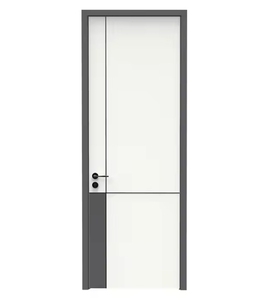 Portes en bois massif pour maisons, portes intérieures de chambre à coucher, portes d'entrée, design moderne, usine chinoise - Product Image 1
