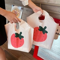 Sacs OPP personnalisés imprimés, durables, découpés à la forme, avec poignée longue, en PE écologique, recyclables, pour l'emballage de chaussettes, vêtements et chaussures