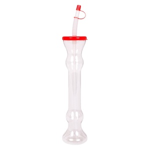 Custom 500ml Plastic Party Yard Glasses <b>Cup</b> with Lid and Straw Made In Vietnam - Product Image 1