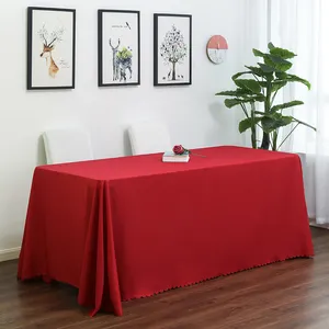 Wasch bare rechteckige Tischdecke aus Polyester für Hochzeit, Buffet, Partys, Weihnachts essen