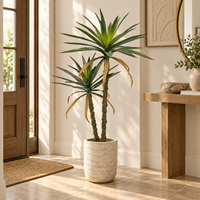 Arbre Bonsaï Artificiel en Sisal Ignifuge et Anti-UV, Accessoires de Jardin, Décoration d'Entrée, Décoration de Mariage Automnal, Vente Directe Usine