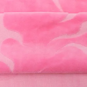 Home Decor 80% Katoen 20% Polyester Bedrukte Jacquard Fluwelen Stof Voor Sofa