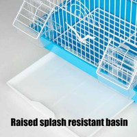 Vente en gros de cages à oiseaux de luxe de haute qualité perroquet canari rond bambou cage à oiseaux en fer