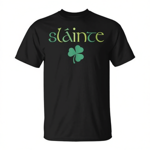 T-shirt débardeur tendance et mignon pour la Saint-Patrick, motif irlandais Slainte, produit promotionnel à la mode - Product Image 2