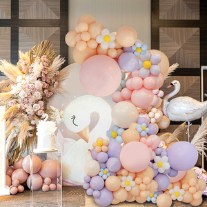 Kit de Guirnalda de Globos Daisy Macaron, Arco de Globos de Látex Estilo Boho, Decoración para Fiestas de <span class=keywords><strong>Cumpleaños</strong></span> de Verano, Baby Shower, Globos Daisy - Product Image 4