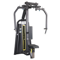 Estación de Gimnasio Moderna con Carga de Placas, Estación Individual con Extensión de Piernas y Ejercicio de Pectorales para un Entrenamiento Comercial Integral