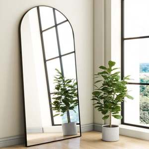 2025 Trending Customized Arch Shape Full-Length Body <b>Mirror</b> Black <b>Gold</b> <b>Bathroom</b> Wall Decoration Stylish Modern Living Weddings - Product Image 2