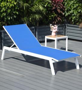 Chaise longue moderne en aluminium pour l'extérieur, réglable, pour piscine d'hôtel - Product Image 6