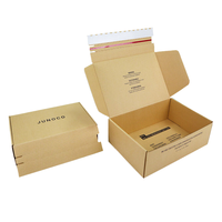 Boîtes d'expédition en carton ondulé personnalisées avec bande d'ouverture facile et fermeture éclair pour livraison