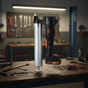 Pistolet à graisse électrique sans fil 20V, tuyau de 39 pouces, 10000 Psi, corps en acier, avec chargeur de batterie inclus - Product Image 2