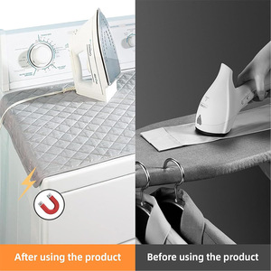 Portable <strong>Table</strong> Top <strong>Ironing</strong> Mat &amp; Board <strong>with</strong> 100% Cotton Cover Wardrobe Use Customizable Color - Product Image 2