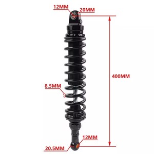 Nouveau ressort 8.5mm 375mm 400mm 420mm <span class=keywords><strong>amortisseur</strong></span> pour Atv <span class=keywords><strong>Quad</strong></span> Gokat remplacer moto tout noir - Product Image 2