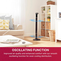 Ventilateur de sol électrique de haute qualité 42 pouces avec écran LED complet, sur pied et tour, refroidissement oscillant, télécommande contrôlée par application