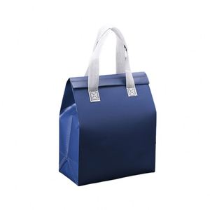 Custom Printed Recycled Aluminum Foil Thermal Waterproof Foldable Cooler Bag Insulated Food Delivery Tote Cartoon Pattern Cake - Product Image 5