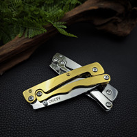 Couteau pliant en acier M390, manche en acier inoxydable, couteau de poche portable EDC pour le camping, la survie en plein air, collection