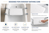 Asiento de Transferencia para Bañera SimplyWalk, Ligero, de PE, 100 kg, Silla de Baño de Aluminio para Personas Mayores, Centros de Cuidado y Mayoristas