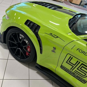 Ailes avant en Fiber de carbone de Style AC pour Ford <span class=keywords><strong>Mustang</strong></span> 2015 2016 2017 Kit de carrosserie de remplacement - Product Image 2