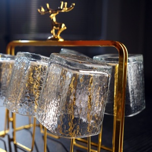 Vasos de whisky de cristal de 150ml de lujo al por mayor, hechos a mano, 48 Uds./CTN, logotipo personalizable, bares creativos, fábrica de cata de vinos Brandy - Product Image 3