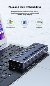 Extenseur USB3.0, <span class=keywords><strong>Hub</strong></span> 3.0, Splitter, Station d'accueil multi-interface, Convertisseur d'ordinateur, Commutateur d'alimentation - Product Image 6