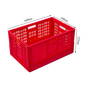 Cassetta di Plastica Pieghevole Impilabile di Alta Qualità per Conservazione, Cesto in Plastica PP per Frutta e Verdura - Product Image 5