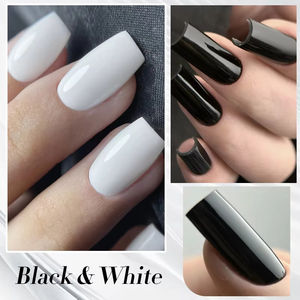 <span class=keywords><strong>Vernis</strong></span> à ongles en gel UV de haute qualité et tendance, 250 ml, fabrication OEM, fournitures pour ongles, couleur super blanche et super noire - Product Image 4