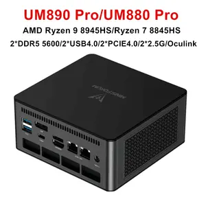كمبيوتر MINISFORUM UM890 UM880 Pro UM790 Pro XTX كمبيوتر صغير للألعاب <span class=keywords><strong>AMD</strong></span> R9 8945HS 7940HS R7 8845HS 2 * DDR5 2 * USB4.0 كمبيوتر NUC WiFi6E - Product Image 3