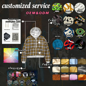 반전 착용 지퍼 업 사용자 정의 남성 뒤집을 수 격자 무늬 까마귀 - Product Image 4