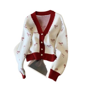 Pull en maille torsadée jacquard pour <span class=keywords><strong>femme</strong></span>, mode hiver 2026, pull pour <span class=keywords><strong>femme</strong></span>, hauts en maille pour le Nouvel An et Noël - Product Image 4
