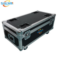 Projecteur LED plat sans fil 9x18W 6-en-1 RGBAW UV DMX512 6000K sur batterie avec flight case de chargement pour DJ, Uplighting, Mariages et Événements