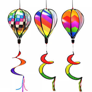 Molinos de Viento Decorativos para Jardín, Molinos de Viento Arcoíris, Globos Aerostáticos Giratorios, Molinos de Viento de Juguete Personalizados para Niños - Product Image 1