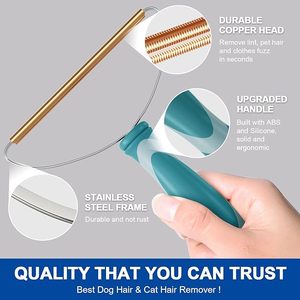 Rastrello della moquette per la depilazione dell'animale domestico, il rullo di rimozione dei peli dell'animale domestico ed il rullo riutilizzabile: soluzioni finali per i guai dei peli dell'animale domestico. - Product Image 5