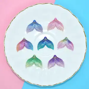 Hot Sale Dreamy Beauty Fish Tail Material Clear Epoxy Resin Resin Art Crafts Decoration For Collection.