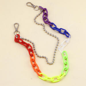 Punk Waist Chain Seven Color Double Layer <b>Plastic</b> Geometric <b>Beads</b> Party Fashion Body Chain - Product Image 4