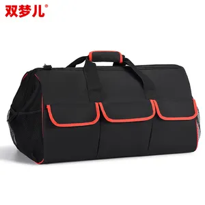 मल्टीफंक्शनल टूलबॉक्स 6000D ऑक्सफोर्ड क्लॉथ इलेक्ट्रीशियन बैग मल्टी-पॉकेट वॉटरप्रूफ ड्रॉप प्रतिरोधी स्टोरेज बैग