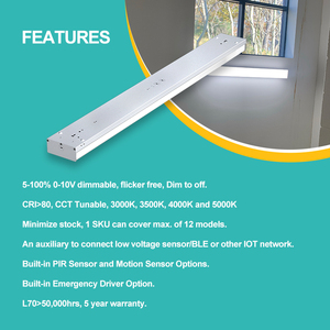 Noonlight Trần cửa hàng chiếu sáng Mặt dây chuyền tuyến tính LED Bọc ánh sáng trong nhà lịch thi đấu - Product Image 4