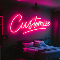 Letras de Neón LED Personalizadas, Letreros Decorativos, Resistentes al Agua IP65, Enchufables, Multicolores, Envío Directo, Personalizados para Eventos
