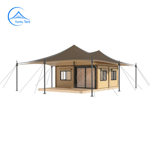 Pièces de tente de glamping Safari de luxe Hous Cabin Expandable Container House pour Hotel in the Desert - Product Image 1