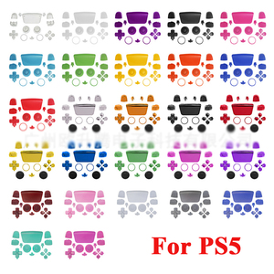 Full <strong>Set</strong> 16 in 1 R1 L1 R2 L2 ABXY <strong>Trigger</strong> Button for PS5 Controller Kit for PS5 Joystick Thumb Stick Repair Parts - Product Image 1