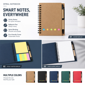 Blocs-notes autocollants personnalisés avec logo, mémos promotionnels personnalisés pour les promotions d'entreprise au bureau - Product Image 2