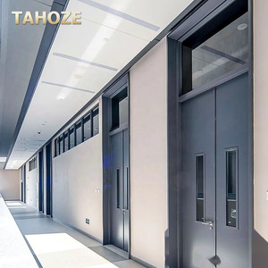 Puertas Modernas Insonorizadas y Resistentes al Fuego para Aulas Escolares, Panel <span class=keywords><strong>de</strong></span> Visión y <span class=keywords><strong>Placa</strong></span> Protectora para Edificios Educativos - Product Image 4