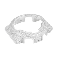 Nouveau design Lunette de montre G-Shock GA100 en argent 925 et moissanite, sertie de moissanites, pour homme