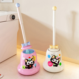 Spazzola per WC in Plastica con Manico Lungo, Nuova Spazzola per Pulizia del Bagno dal Design Elegante - Product Image 1