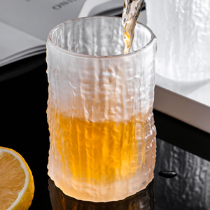מפעל סיטוני בירה ברור מיץ מים כוס זכוכית לבנה קפואה זכוכית לבנה - Product Image 6