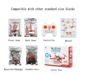 Mới Nhất <span class=keywords><strong>2.4G</strong></span> Khối Xây Dựng Rc Quadcopter Lắp Ráp 4-Axis RC Bay Không Người Lái Kit Tự Làm Cho Trẻ Em - Product Image 6