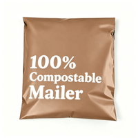 Enveloppe biodégradable compostable sur mesure, sac résistant à la charge pour colis lourds, produits en vrac, chaussures, fournitures d'expédition