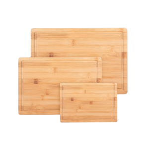 Bamboo Chopping Blocks Set Rectangle Anti Odor Antibacterial Non Toxic Easy To Clean Durable Sustainable <b>Combination</b> Package - Product Image 1